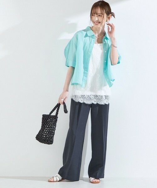 SHIPS / シップス タンクトップ | SHIPS Colors:〈手洗い可能〉オーバー レース タンクトップ | 詳細15
