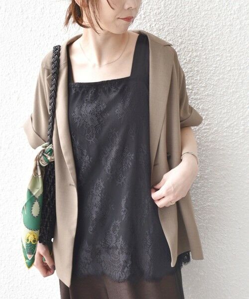 SHIPS / シップス タンクトップ | 《一部追加・新色予約》SHIPS Colors:〈手洗い可能〉オーバー レース タンクトップ◆ | 詳細30
