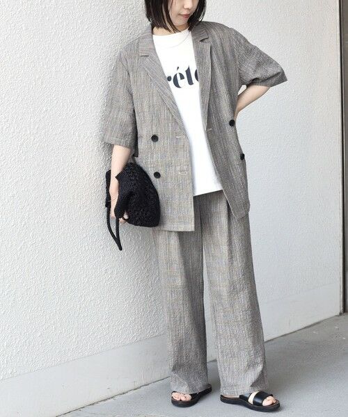 SHIPS / シップス その他パンツ | 《予約》SHIPS Colors:〈手洗い可能〉バンピー スラブ チェック イージーパンツ◆ | 詳細5