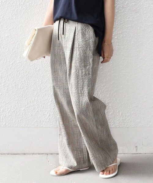 SHIPS / シップス その他パンツ | 《予約》SHIPS Colors:〈手洗い可能〉バンピー スラブ チェック イージーパンツ◆ | 詳細28