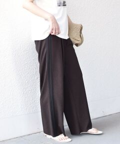 SHIPS / シップス その他パンツ | 《予約》SHIPS Colors:〈手洗い可能〉ソフト 梨地 サイドライン パンツ◆