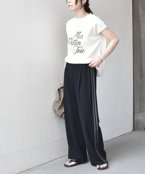 SHIPS / シップス その他パンツ | 《予約》SHIPS Colors:〈手洗い可能〉ソフト 梨地 サイドライン パンツ◆ | 詳細6