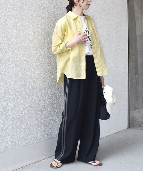 SHIPS / シップス その他パンツ | 《予約》SHIPS Colors:〈手洗い可能〉ソフト 梨地 サイドライン パンツ◆ | 詳細7