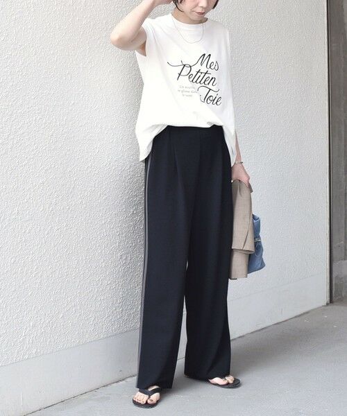 SHIPS / シップス その他パンツ | 《予約》SHIPS Colors:〈手洗い可能〉ソフト 梨地 サイドライン パンツ◆ | 詳細10