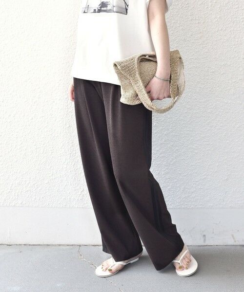 SHIPS / シップス その他パンツ | 《予約》SHIPS Colors:〈手洗い可能〉ソフト 梨地 サイドライン パンツ◆ | 詳細22