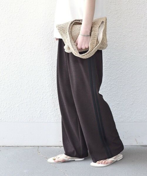 SHIPS / シップス その他パンツ | 《予約》SHIPS Colors:〈手洗い可能〉ソフト 梨地 サイドライン パンツ◆ | 詳細23