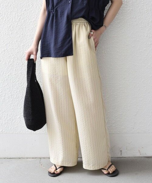 SHIPS / シップス その他パンツ | 《予約》SHIPS Colors:〈手洗い可能〉ナイロンレーヨン ストライプ イージーパンツ◆ | 詳細11