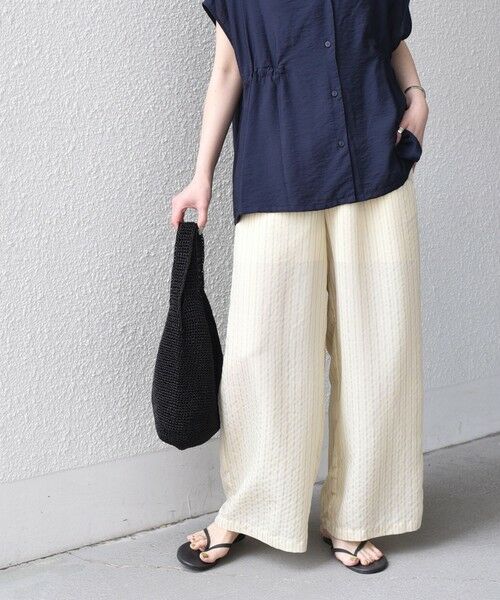 SHIPS / シップス その他パンツ | 《予約》SHIPS Colors:〈手洗い可能〉ナイロンレーヨン ストライプ イージーパンツ◆ | 詳細12