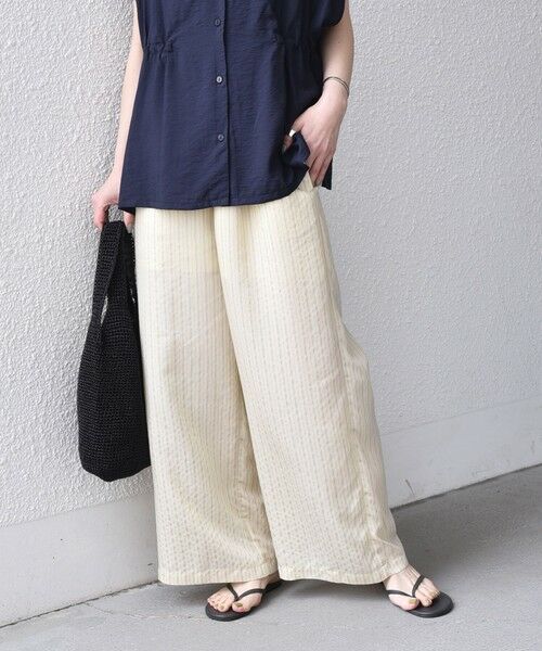 SHIPS / シップス その他パンツ | 《予約》SHIPS Colors:〈手洗い可能〉ナイロンレーヨン ストライプ イージーパンツ◆ | 詳細13