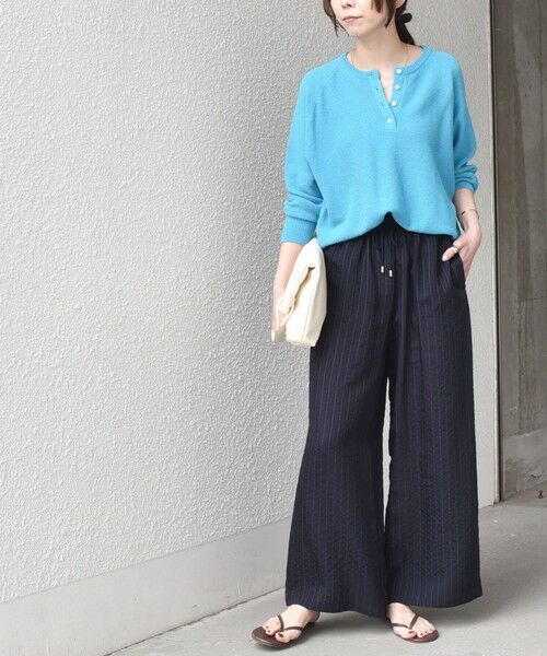 SHIPS / シップス その他パンツ | 《予約》SHIPS Colors:〈手洗い可能〉ナイロンレーヨン ストライプ イージーパンツ◆ | 詳細22