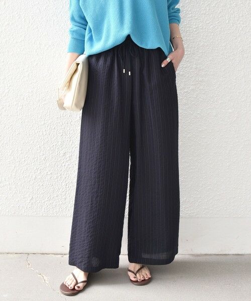 SHIPS / シップス その他パンツ | 《予約》SHIPS Colors:〈手洗い可能〉ナイロンレーヨン ストライプ イージーパンツ◆ | 詳細23