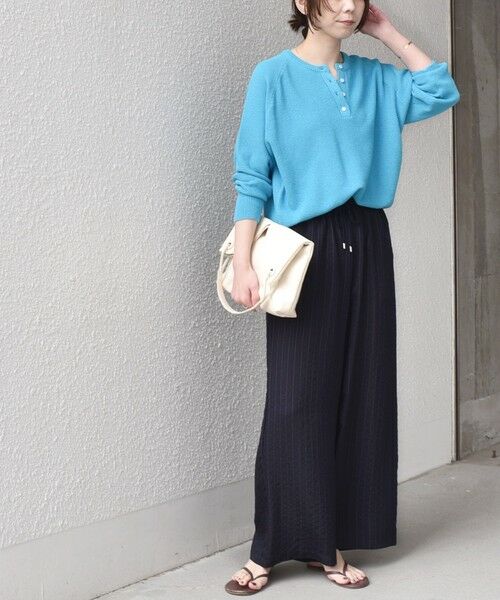 SHIPS / シップス その他パンツ | 《予約》SHIPS Colors:〈手洗い可能〉ナイロンレーヨン ストライプ イージーパンツ◆ | 詳細24