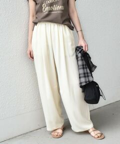 《予約》SHIPS Colors:〈手洗い可能〉レーヨンナイロン バレル パンツ◆