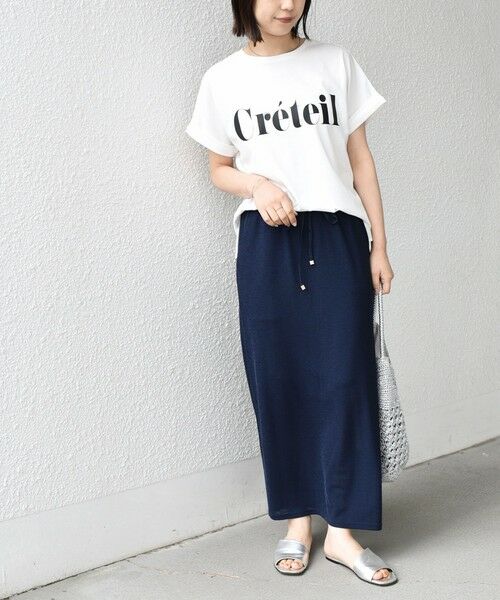 SHIPS / シップス ロング・マキシ丈スカート | 《予約》SHIPS Colors:〈手洗い可能〉リネンライク ミラノ タイトスカート◆ | 詳細22