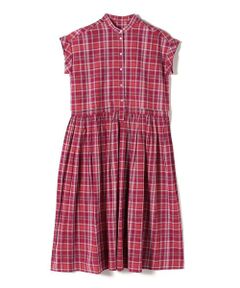 SHIPS / シップス ロング・マキシ丈ワンピース | 《予約》SHIPS Colors:〈手洗い可能〉マドラス チェック レイヤード ライク ワンピース◆