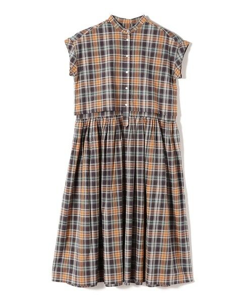 SHIPS / シップス ロング・マキシ丈ワンピース | 《予約》SHIPS Colors:〈手洗い可能〉マドラス チェック レイヤード ライク ワンピース◆ | 詳細1