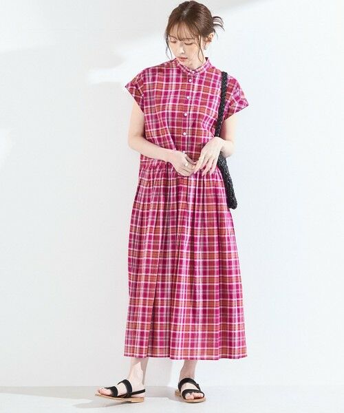 SHIPS / シップス ロング・マキシ丈ワンピース | SHIPS Colors:〈手洗い可能〉マドラス チェック レイヤード ライク ワンピース◇ | 詳細19