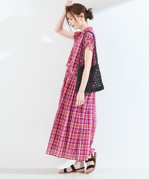 SHIPS / シップス ロング・マキシ丈ワンピース | SHIPS Colors:〈手洗い可能〉マドラス チェック レイヤード ライク ワンピース◇ | 詳細20