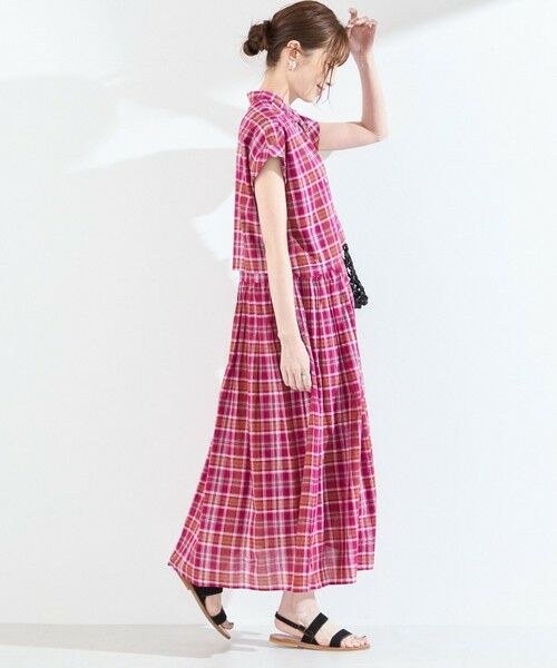 SHIPS / シップス ロング・マキシ丈ワンピース | SHIPS Colors:〈手洗い可能〉マドラス チェック レイヤード ライク ワンピース◇ | 詳細21