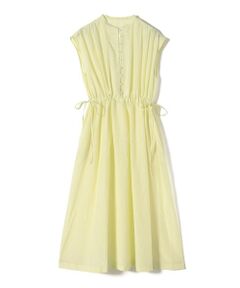 SHIPS / シップス ロング・マキシ丈ワンピース | 《予約》SHIPS Colors:〈手洗い可能〉コットン キュプラ ギャザー ワンピース◆