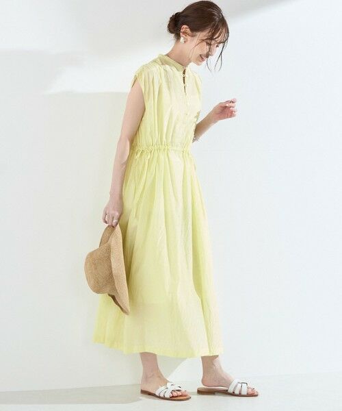 SHIPS / シップス ロング・マキシ丈ワンピース | SHIPS Colors:〈手洗い可能〉コットン キュプラ ギャザー ワンピース◇ | 詳細12