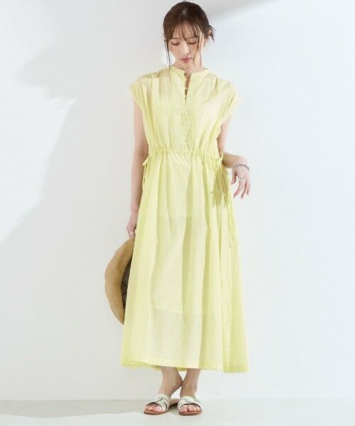 SHIPS / シップス ロング・マキシ丈ワンピース | SHIPS Colors:〈手洗い可能〉コットン キュプラ ギャザー ワンピース◇ | 詳細13
