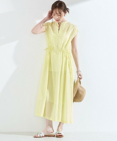 SHIPS / シップス ロング・マキシ丈ワンピース | SHIPS Colors:〈手洗い可能〉コットン キュプラ ギャザー ワンピース◇ | 詳細14