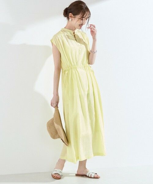 SHIPS / シップス ロング・マキシ丈ワンピース | SHIPS Colors:〈手洗い可能〉コットン キュプラ ギャザー ワンピース◇ | 詳細15