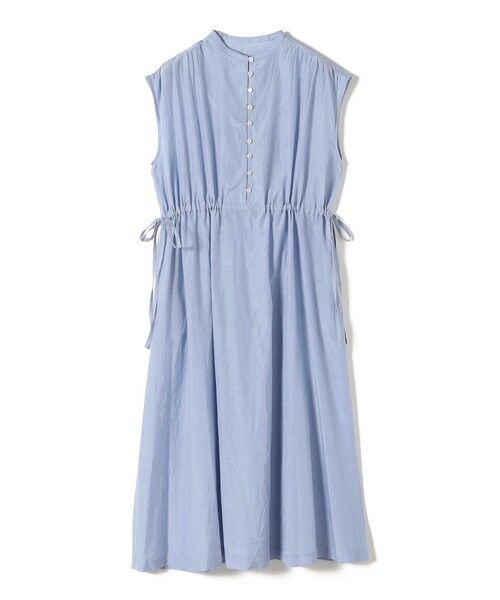 SHIPS / シップス ロング・マキシ丈ワンピース | 《予約》SHIPS Colors:〈手洗い可能〉コットン キュプラ ギャザー ワンピース◆ | 詳細5