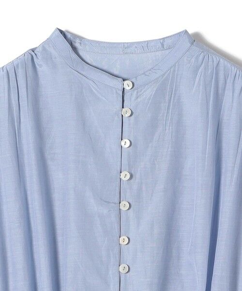 SHIPS / シップス ロング・マキシ丈ワンピース | 《予約》SHIPS Colors:〈手洗い可能〉コットン キュプラ ギャザー ワンピース◆ | 詳細10