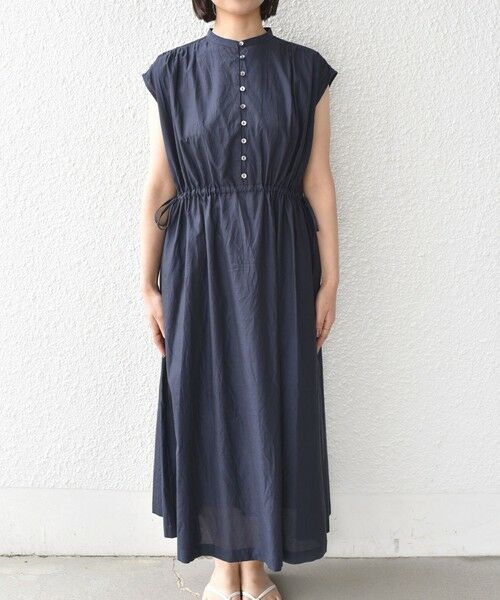 SHIPS / シップス ロング・マキシ丈ワンピース | 《予約》SHIPS Colors:〈手洗い可能〉コットン キュプラ ギャザー ワンピース◆ | 詳細23