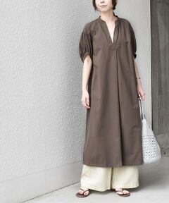 SHIPS / シップス ロング・マキシ丈ワンピース | 《予約》SHIPS Colors:〈UVカット・接触冷感〉ファンクション スキッパー ワンピース◆