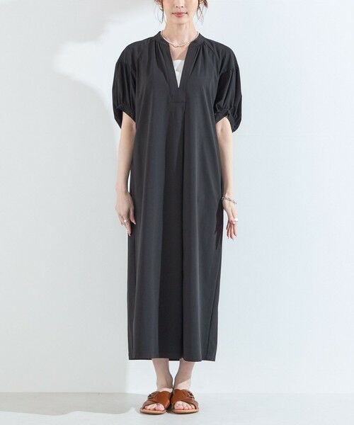 SHIPS / シップス ロング・マキシ丈ワンピース | SHIPS Colors:〈UVカット・接触冷感〉ファンクション スキッパー ワンピース◇ | 詳細3