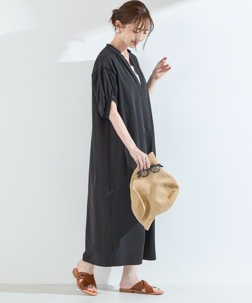 SHIPS / シップス ロング・マキシ丈ワンピース | SHIPS Colors:〈UVカット・接触冷感〉ファンクション スキッパー ワンピース◇ | 詳細8