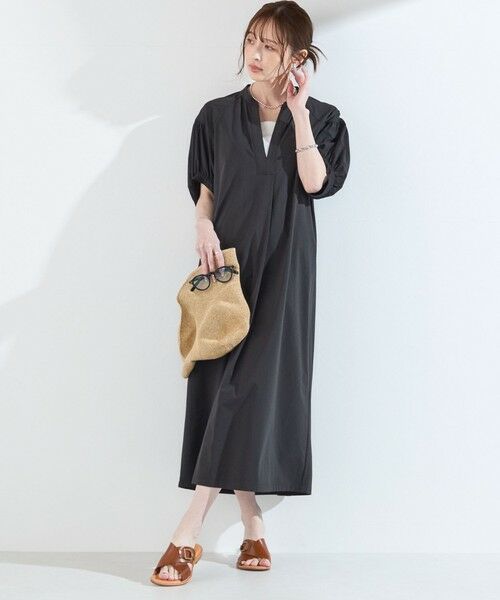 SHIPS / シップス ロング・マキシ丈ワンピース | SHIPS Colors:〈UVカット・接触冷感〉ファンクション スキッパー ワンピース◇ | 詳細9