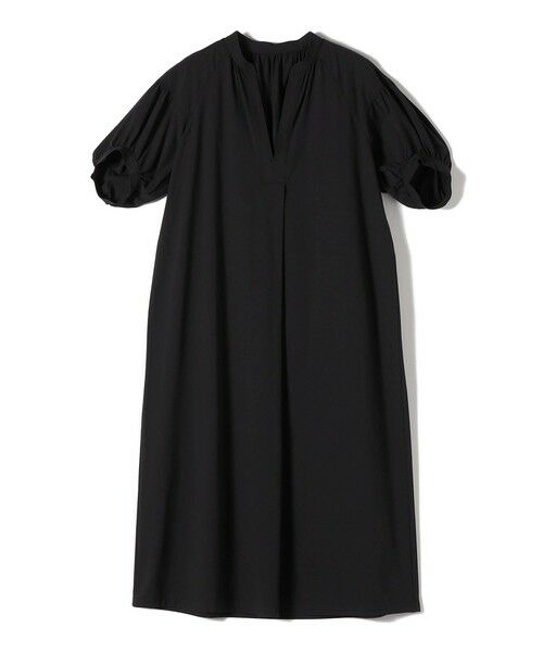 SHIPS / シップス ロング・マキシ丈ワンピース | 《予約》SHIPS Colors:〈UVカット・接触冷感〉ファンクション スキッパー ワンピース◆（ブラック）