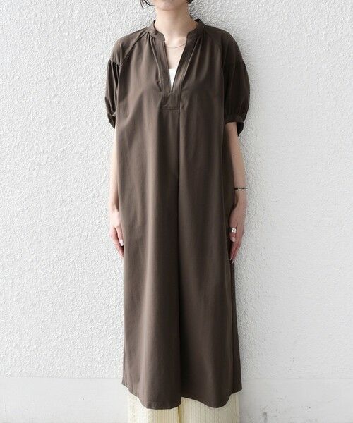 SHIPS / シップス ロング・マキシ丈ワンピース | 《予約》SHIPS Colors:〈UVカット・接触冷感〉ファンクション スキッパー ワンピース◆ | 詳細4