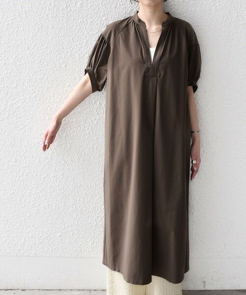 SHIPS / シップス ロング・マキシ丈ワンピース | 《予約》SHIPS Colors:〈UVカット・接触冷感〉ファンクション スキッパー ワンピース◆ | 詳細7