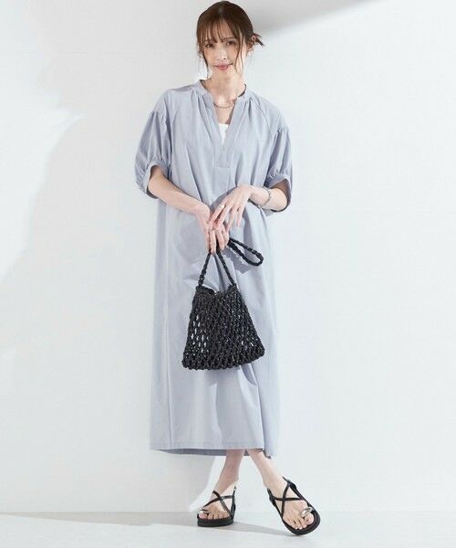 SHIPS / シップス ロング・マキシ丈ワンピース | SHIPS Colors:〈UVカット・接触冷感〉ファンクション スキッパー ワンピース◇ | 詳細27