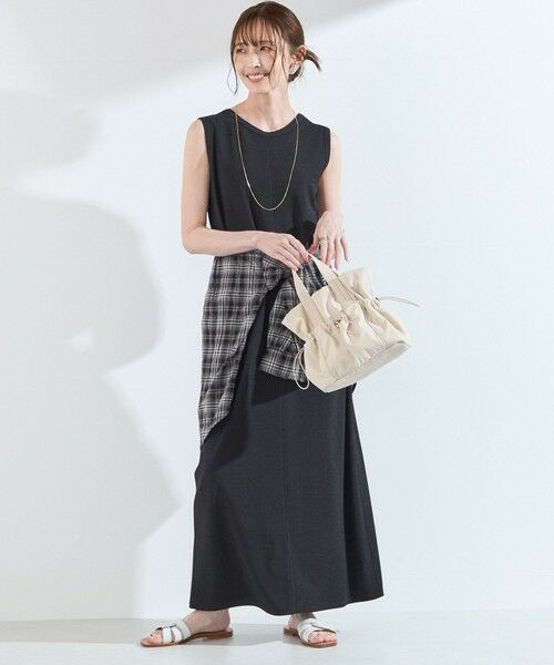 SHIPS / シップス ロング・マキシ丈ワンピース | 《一部追加予約》SHIPS Colors:〈手洗い可能〉ソフト 梨地 タンク ワンピース◇ | 詳細3