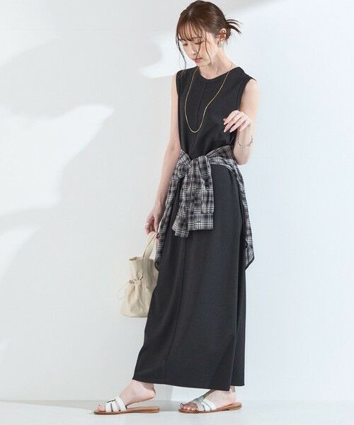 SHIPS / シップス ロング・マキシ丈ワンピース | 《一部追加予約》SHIPS Colors:〈手洗い可能〉ソフト 梨地 タンク ワンピース◇ | 詳細4