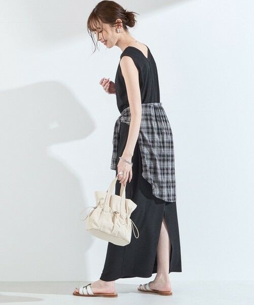 SHIPS / シップス ロング・マキシ丈ワンピース | 《一部追加予約》SHIPS Colors:〈手洗い可能〉ソフト 梨地 タンク ワンピース◇ | 詳細5