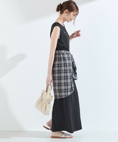SHIPS / シップス ロング・マキシ丈ワンピース | 《一部追加予約》SHIPS Colors:〈手洗い可能〉ソフト 梨地 タンク ワンピース◇ | 詳細7