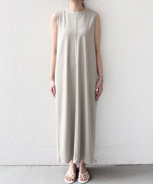 SHIPS / シップス ロング・マキシ丈ワンピース | 《予約》SHIPS Colors:〈手洗い可能〉ソフト 梨地 タンク ワンピース◆ | 詳細11