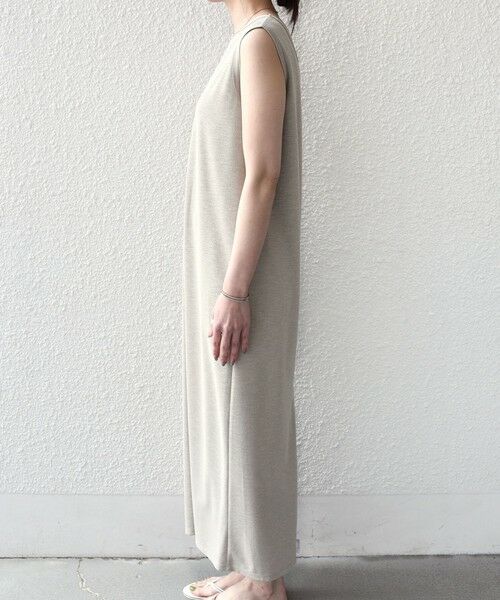 SHIPS / シップス ロング・マキシ丈ワンピース | 《予約》SHIPS Colors:〈手洗い可能〉ソフト 梨地 タンク ワンピース◆ | 詳細12