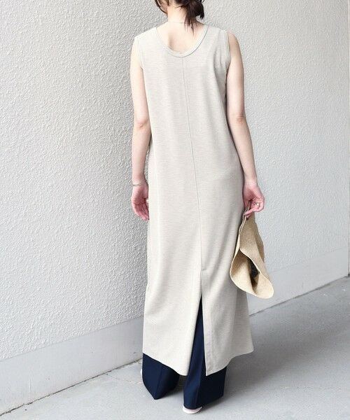 SHIPS / シップス ロング・マキシ丈ワンピース | 《予約》SHIPS Colors:〈手洗い可能〉ソフト 梨地 タンク ワンピース◆ | 詳細15