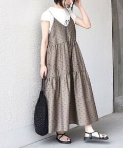 SHIPS / シップス ロング・マキシ丈ワンピース | 《予約》SHIPS Colors:〈手洗い可能〉カット ドビー キャミ ワンピース◆