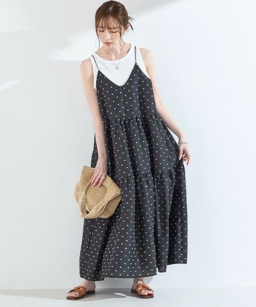 SHIPS / シップス ロング・マキシ丈ワンピース | SHIPS Colors:〈手洗い可能〉カット ドビー キャミ ワンピース◇ | 詳細4