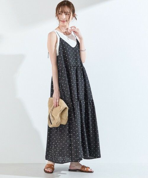 SHIPS / シップス ロング・マキシ丈ワンピース | SHIPS Colors:〈手洗い可能〉カット ドビー キャミ ワンピース◇ | 詳細6