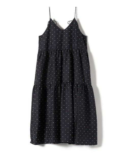 SHIPS / シップス ロング・マキシ丈ワンピース | 《予約》SHIPS Colors:〈手洗い可能〉カット ドビー キャミ ワンピース◆（ブラック）